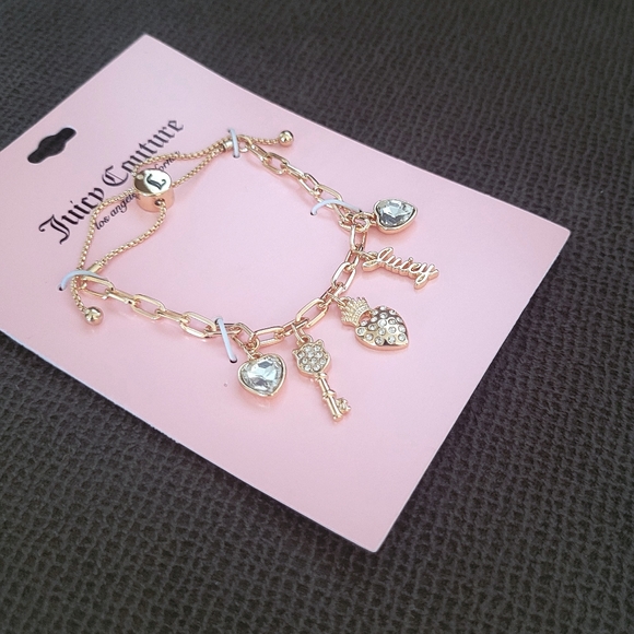 Juicy🍊 Couture Quintuple5️⃣ Charm Bracelet - NWT - Picture 4 of 16